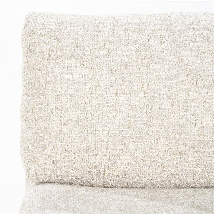 Fauteuil Lucia – stof & hout beige donna