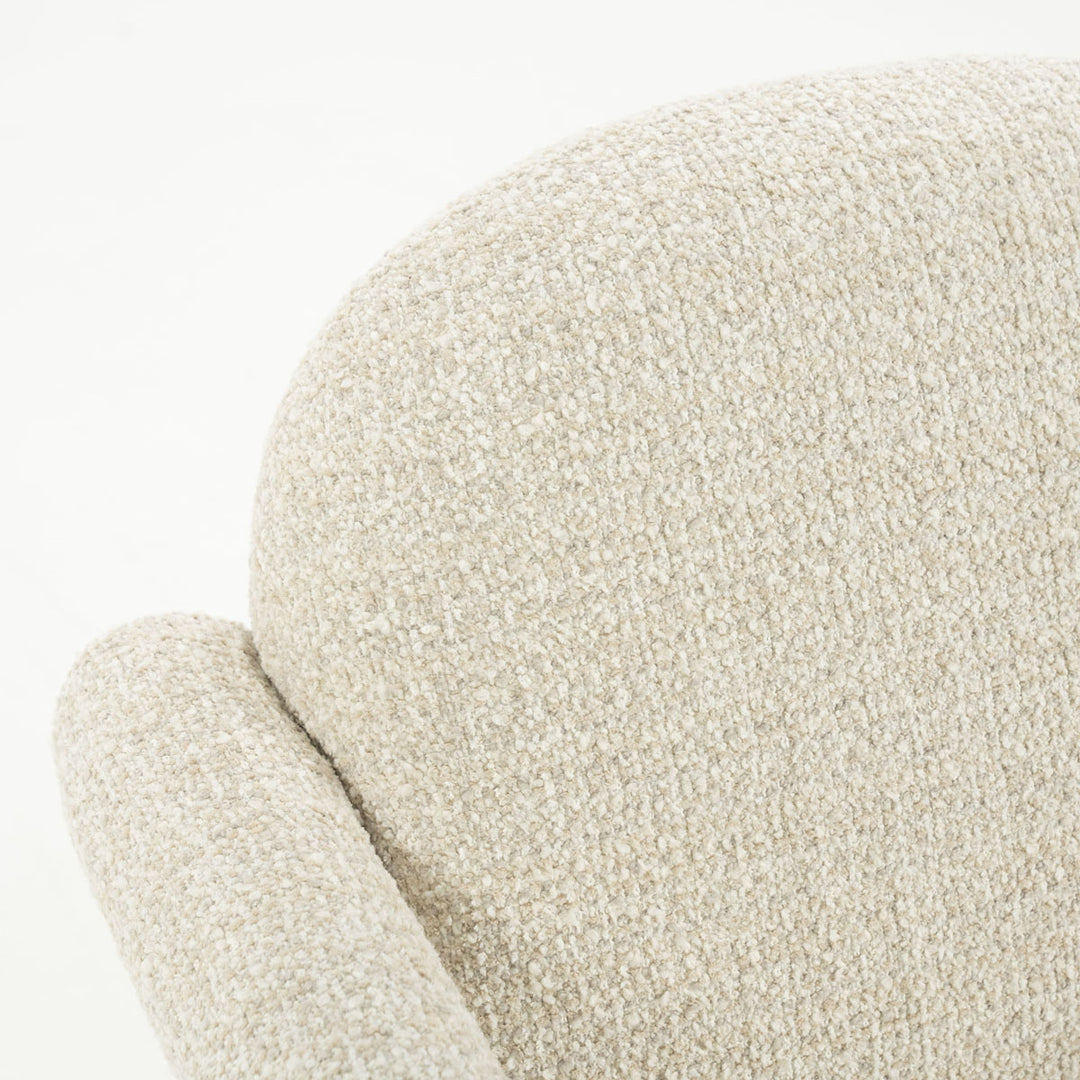 Fauteuil Monica – stof beige asti