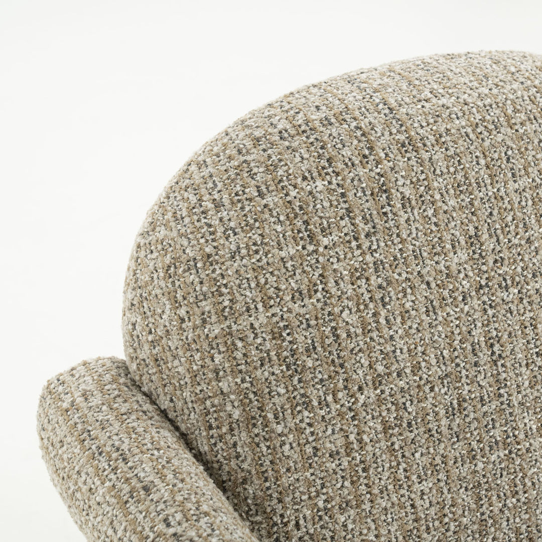 Fauteuil Monica – stof taupe asti