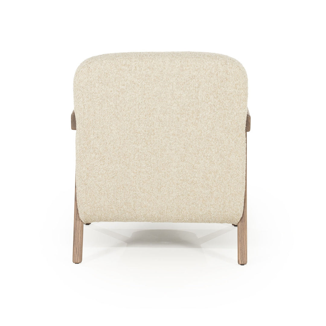 Fauteuil Francis – stof & essenhout beige flou