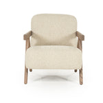 Fauteuil Francis – stof & essenhout beige flou