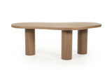 Eettafel Bobbie – walnoot fineer lichtbruin