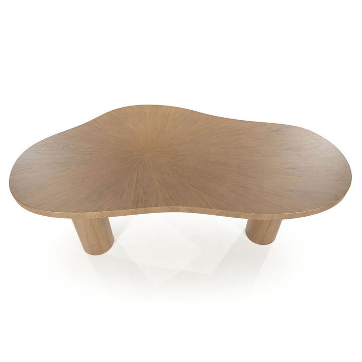 Eettafel Bobbie – walnoot fineer lichtbruin