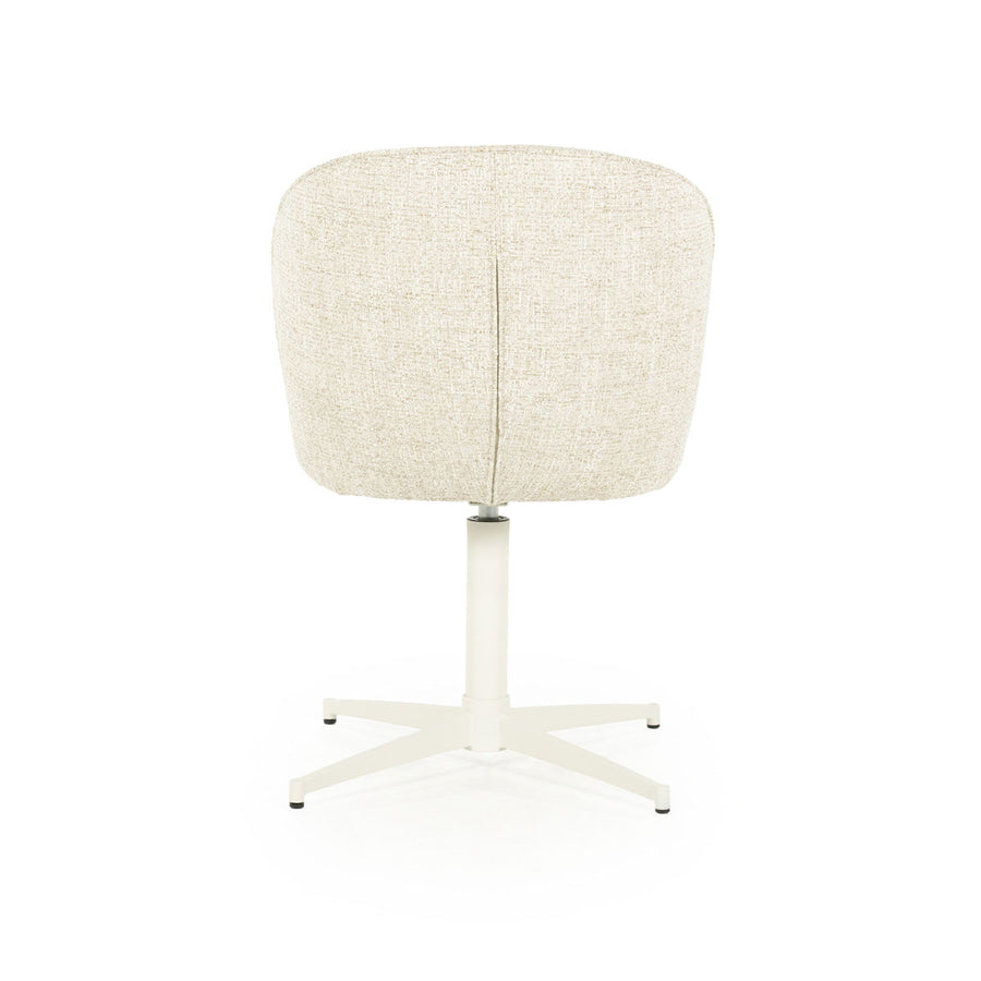 Stoel Molly – stof & ijzer beige donna