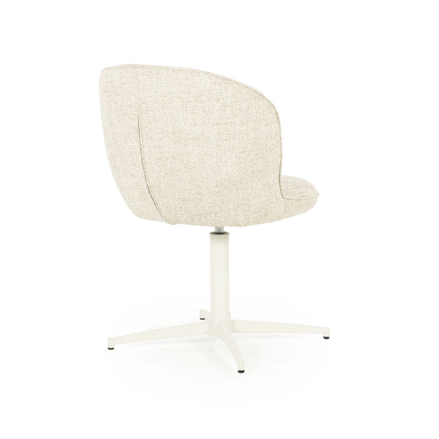 Stoel Molly – stof & ijzer beige donna