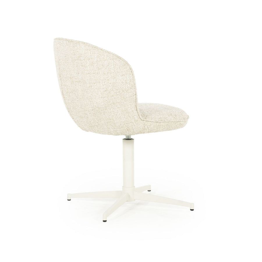 Stoel Molly – stof & ijzer beige donna