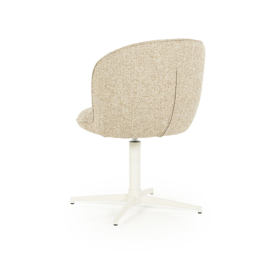 Stoel Molly – stof & ijzer taupe donna