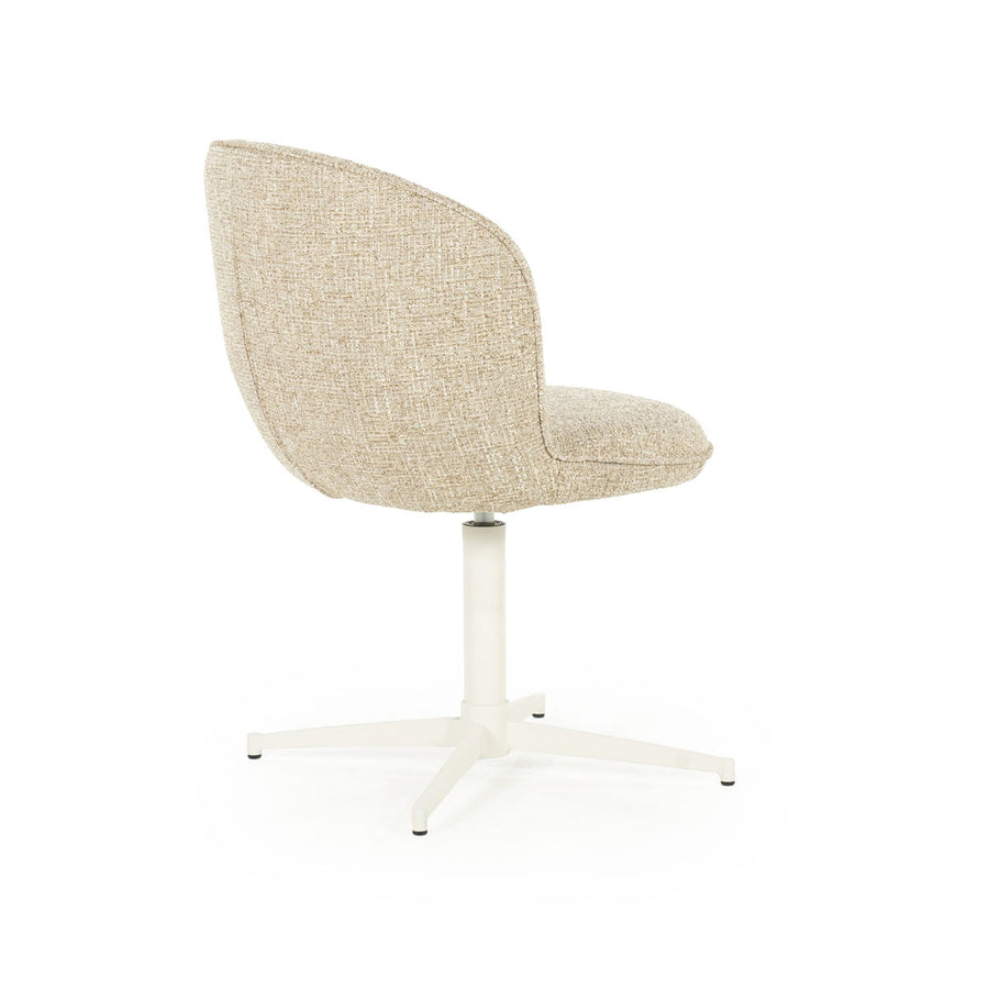 Stoel Molly – stof & ijzer taupe donna