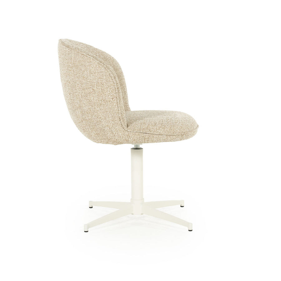 Stoel Molly – stof & ijzer taupe donna
