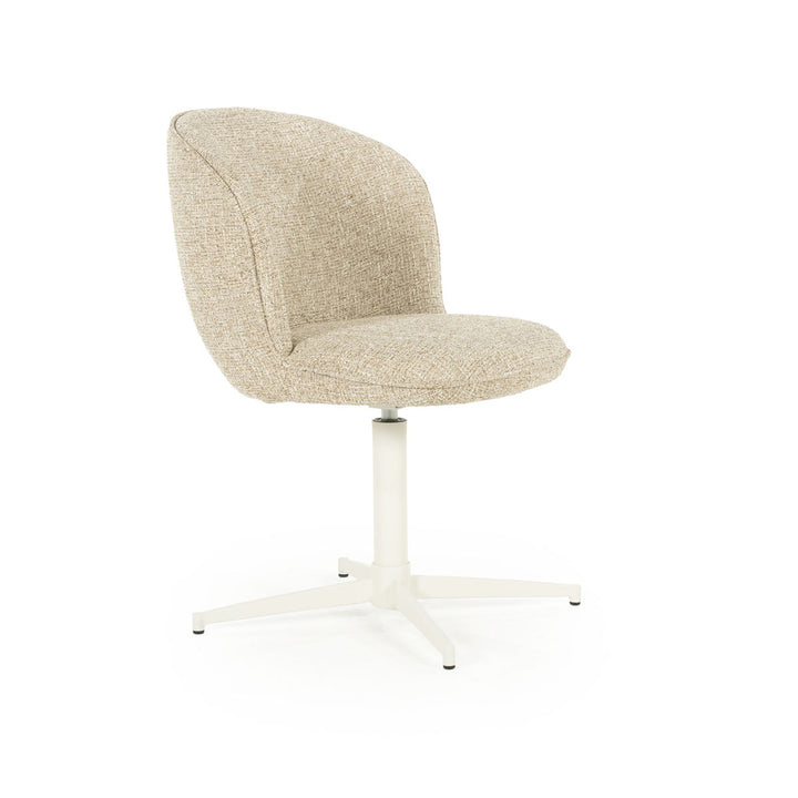 Stoel Molly – stof & ijzer taupe donna