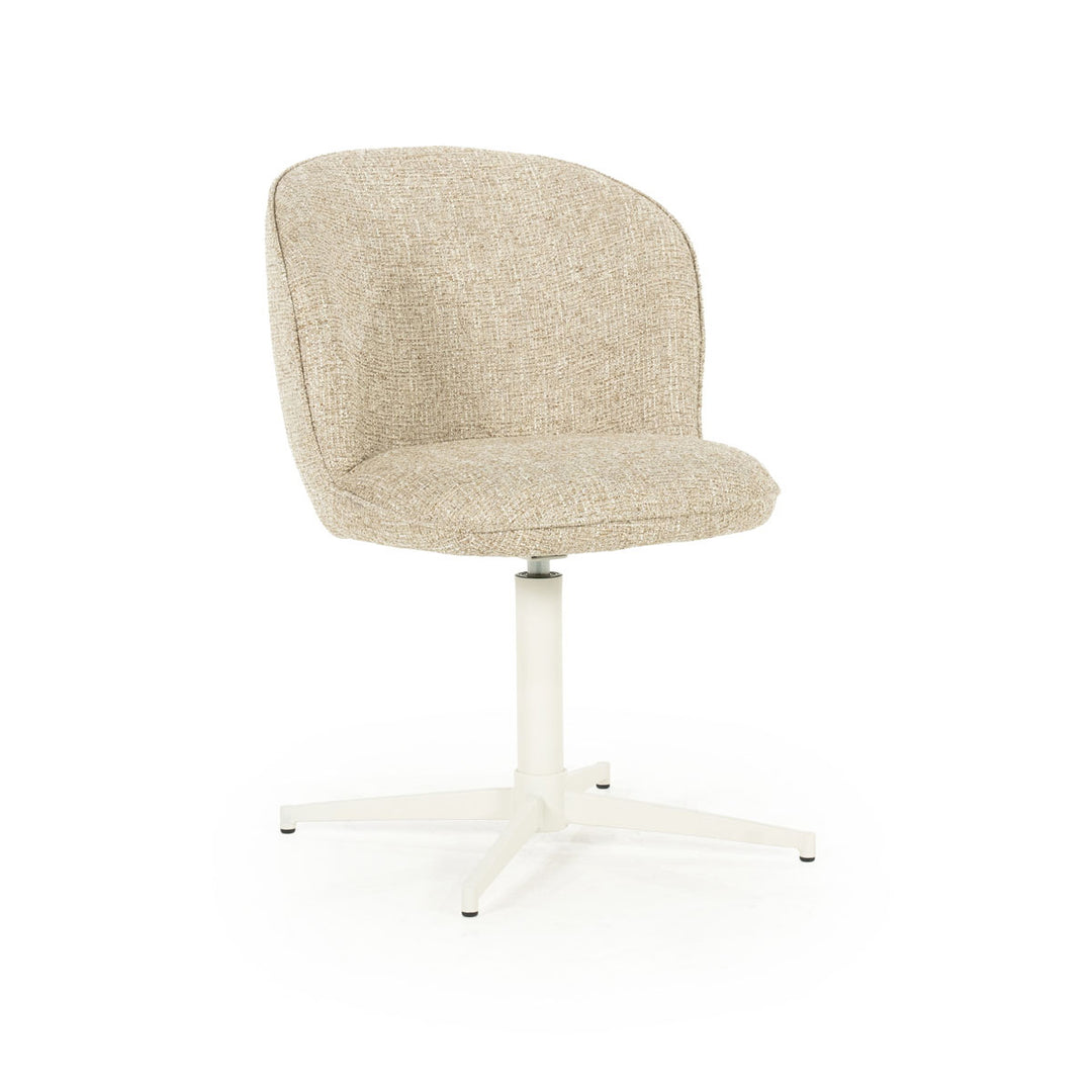 Stoel Molly – stof & ijzer taupe donna