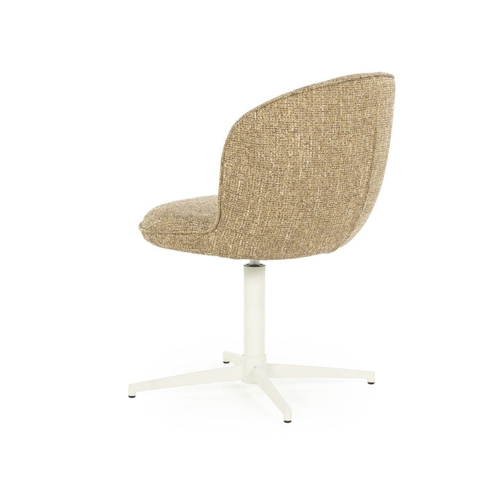 Stoel Molly – stof & ijzer mosterd donna