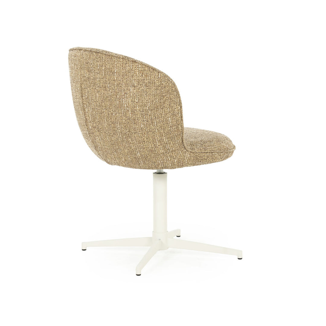 Stoel Molly – stof & ijzer mosterd donna