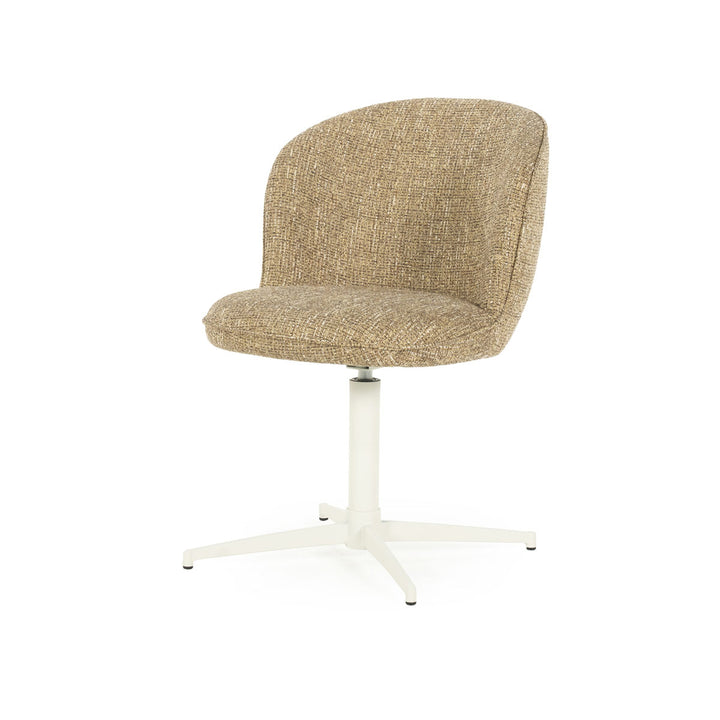 Stoel Molly – stof & ijzer mosterd donna