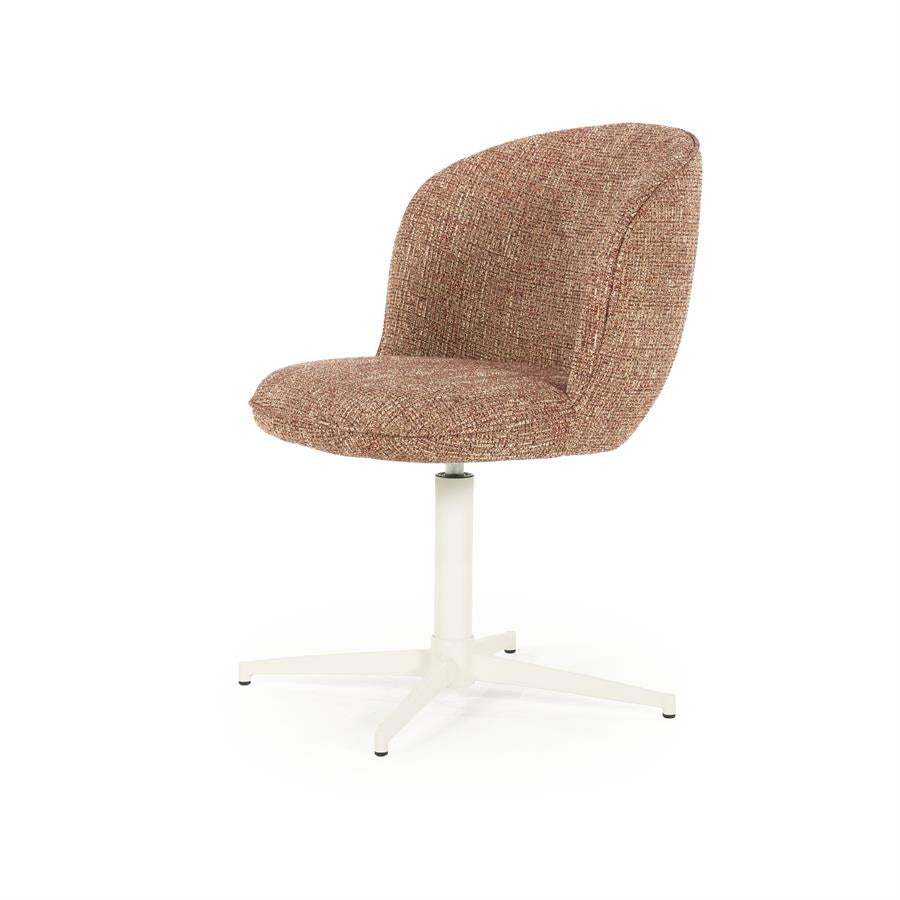 Stoel Molly – stof & ijzer rood donna