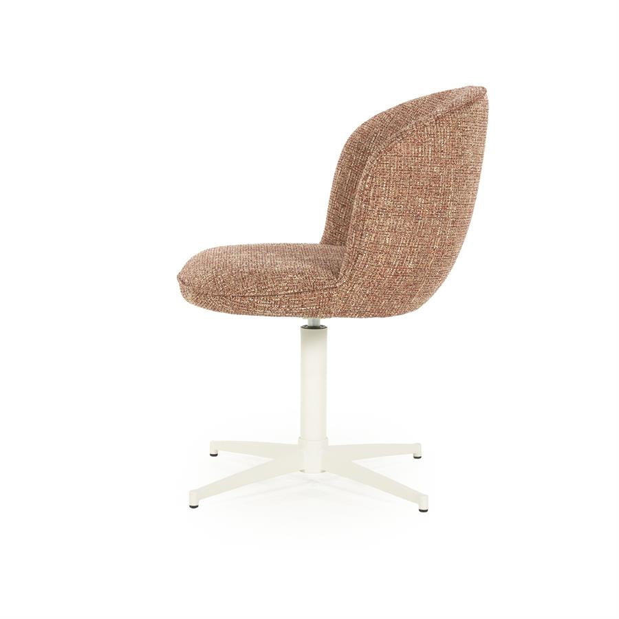 Stoel Molly – stof & ijzer rood donna