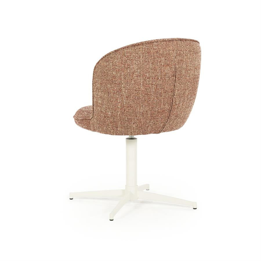 Stoel Molly – stof & ijzer rood donna