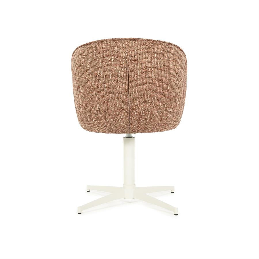 Stoel Molly – stof & ijzer rood donna