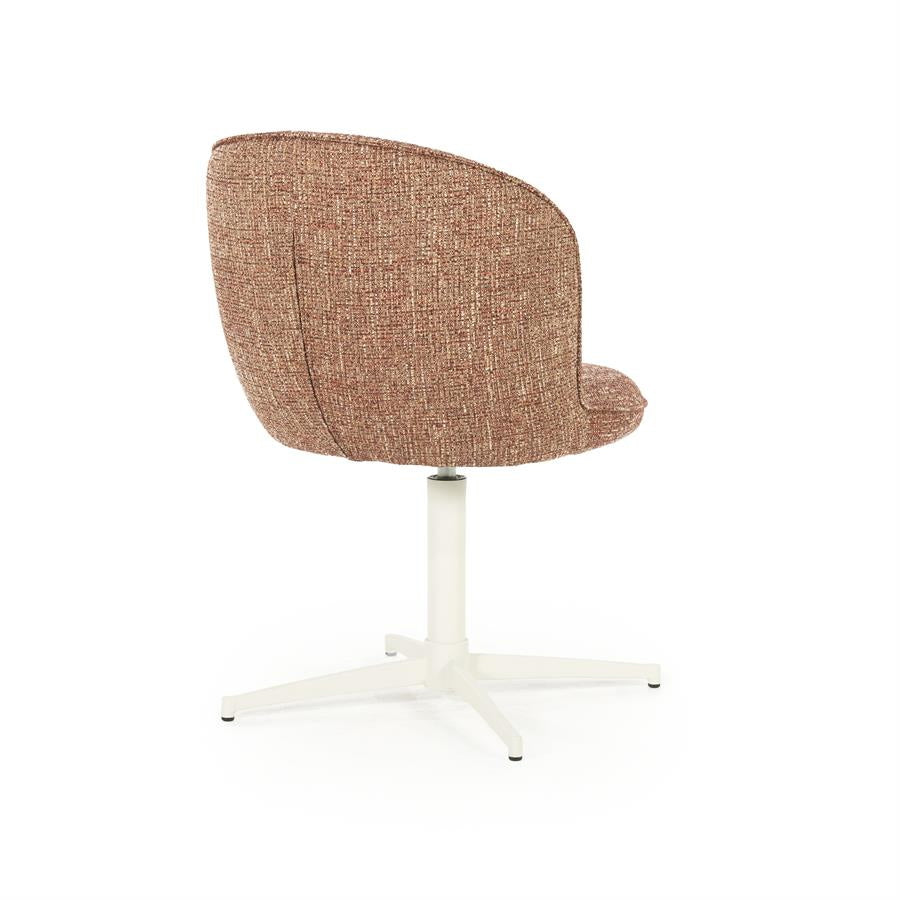 Stoel Molly – stof & ijzer rood donna