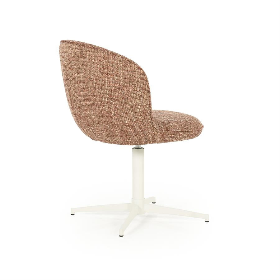 Stoel Molly – stof & ijzer rood donna