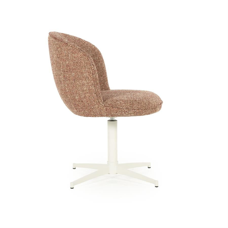 Stoel Molly – stof & ijzer rood donna