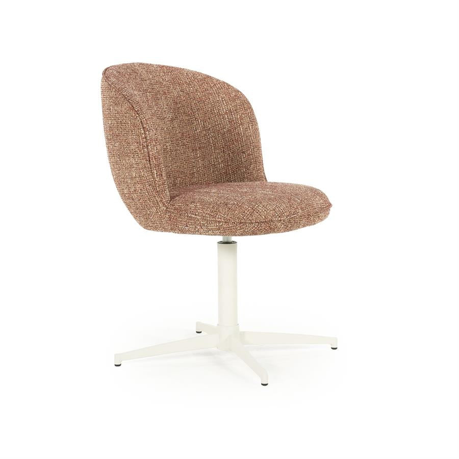 Stoel Molly – stof & ijzer rood donna