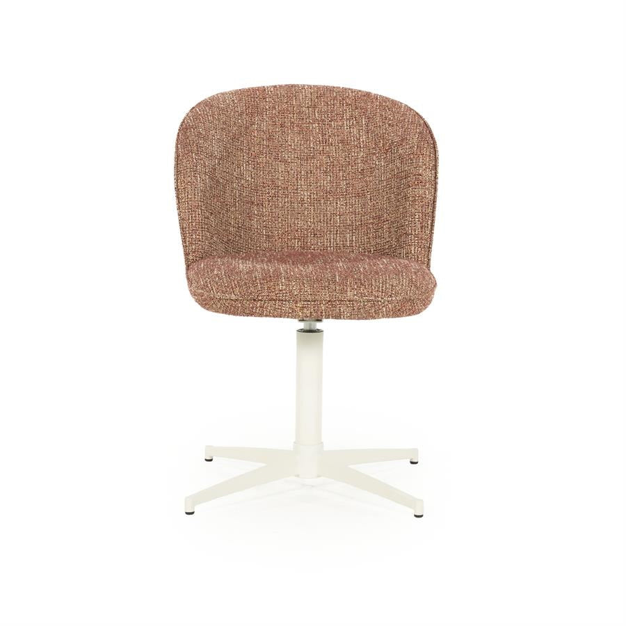 Stoel Molly – stof & ijzer rood donna