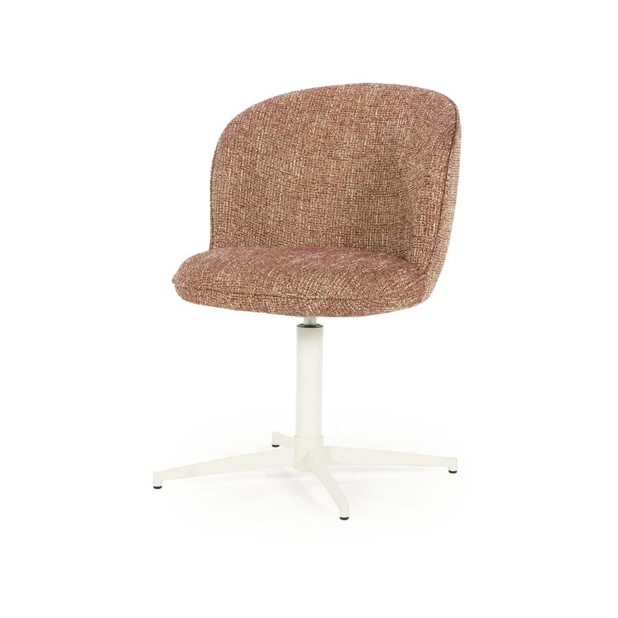 Stoel Molly – stof & ijzer rood donna