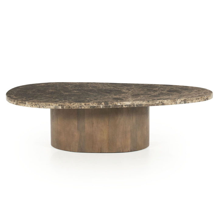 Salontafel Bradley – mango & marmer bruin