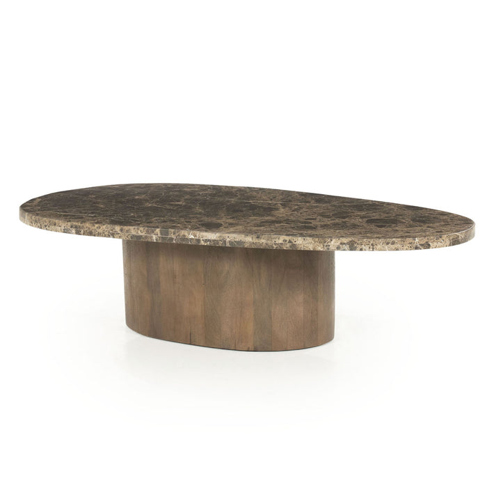 Salontafel Bradley – mango & marmer bruin