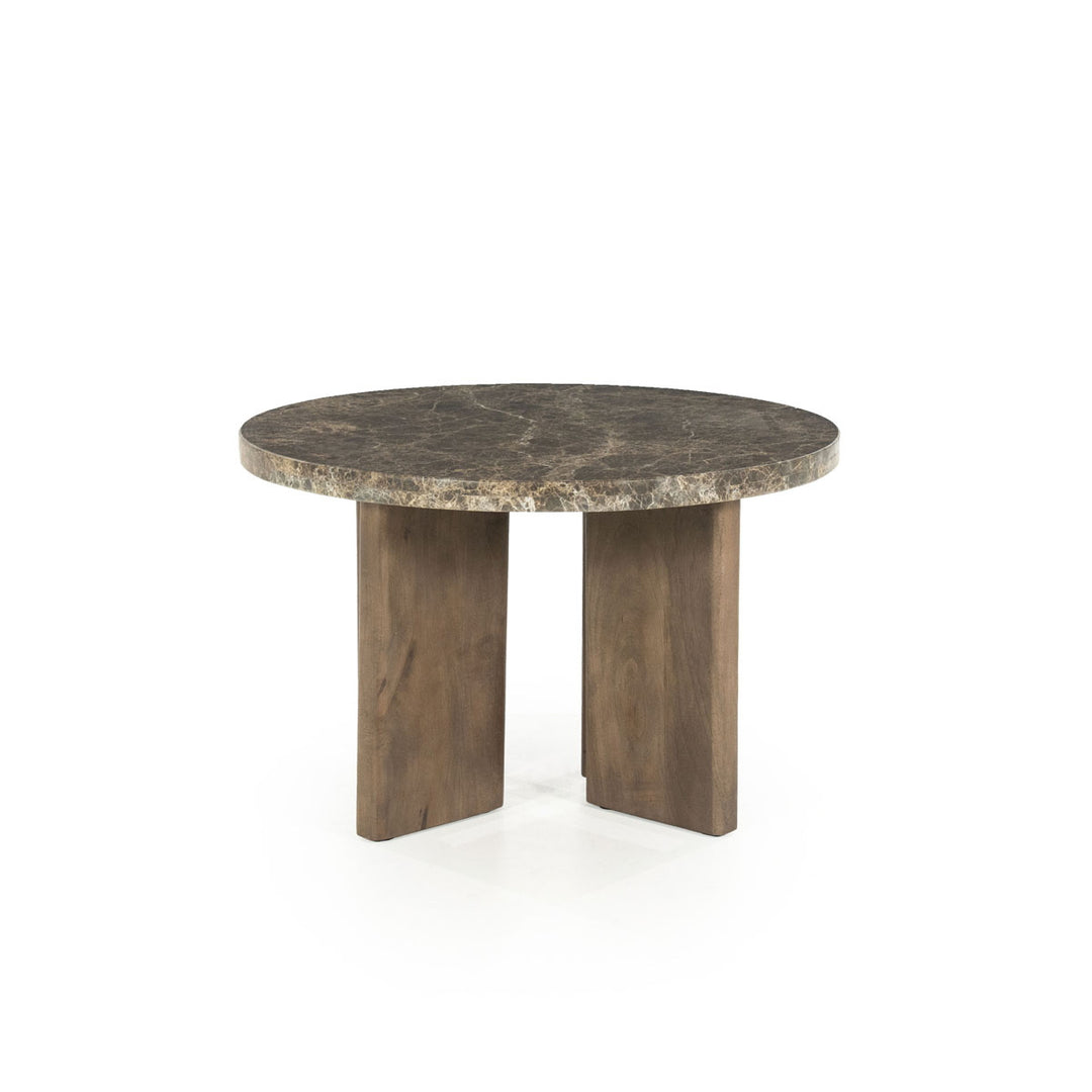 Salontafel Lando – mango & marmer bruin small