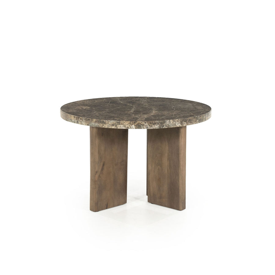 Salontafel Lando – mango & marmer bruin small
