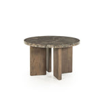 Salontafel Lando – mango & marmer bruin small