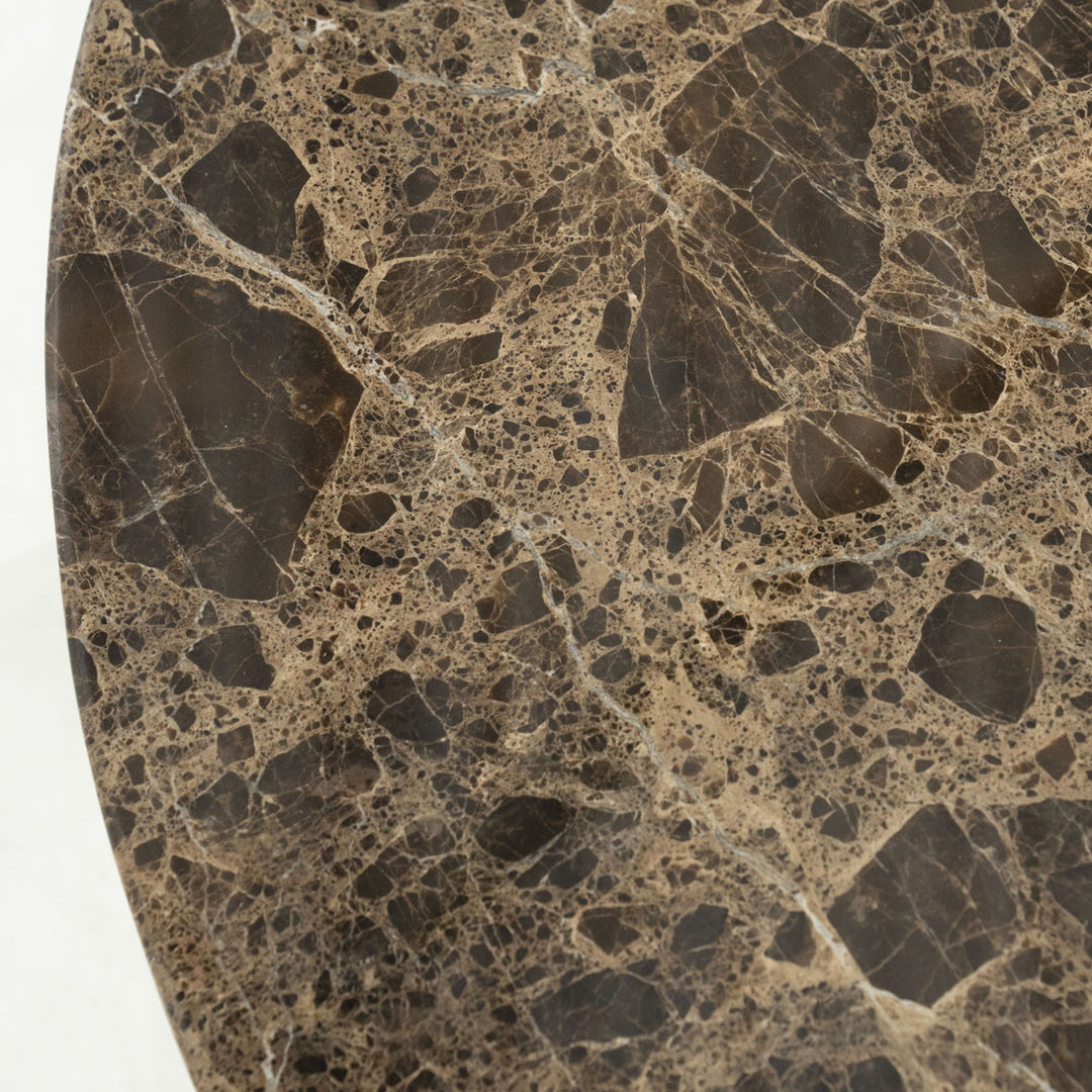 Salontafel Lando – mango & marmer bruin large