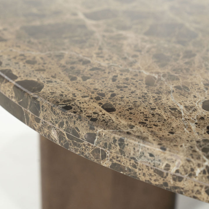 Salontafel Lando – mango & marmer bruin large