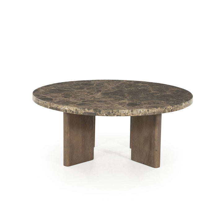Salontafel Lando – mango & marmer bruin large