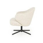 Fauteuil Connor – stof & metaal beige donna