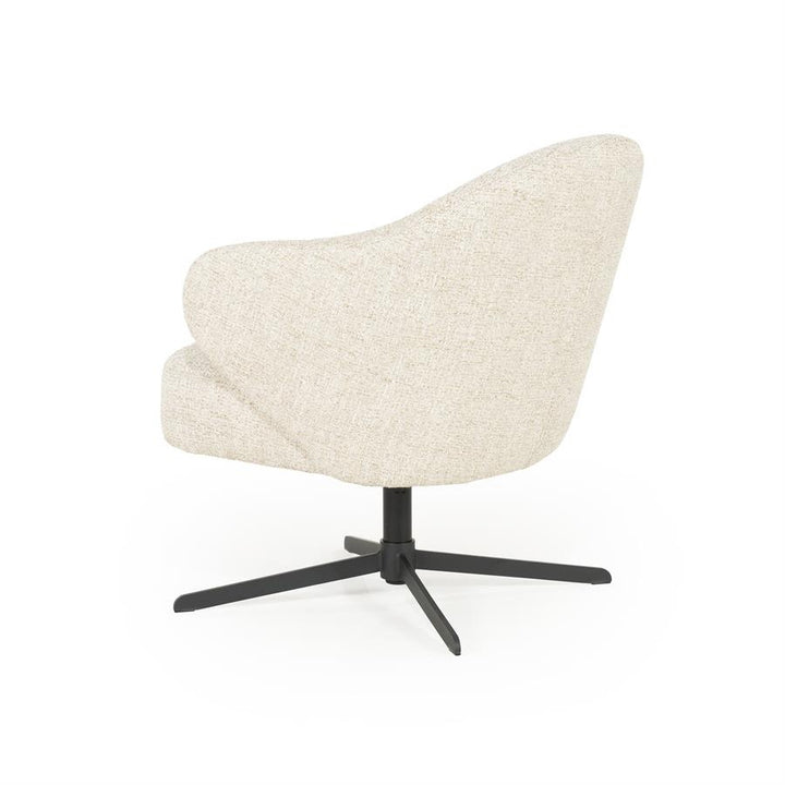 Fauteuil Connor – stof & metaal beige donna