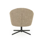 Fauteuil Connor – stof & metaal bruin donna