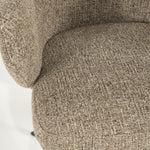 Fauteuil Connor – stof & metaal bruin donna