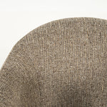 Fauteuil Connor – stof & metaal bruin donna