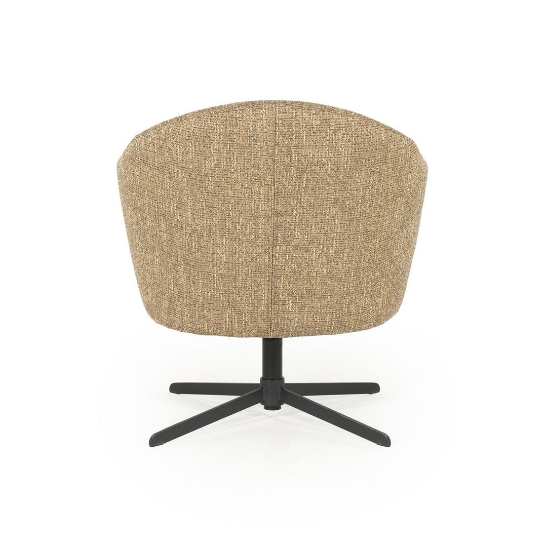 Fauteuil Connor – stof & metaal mosterd donna