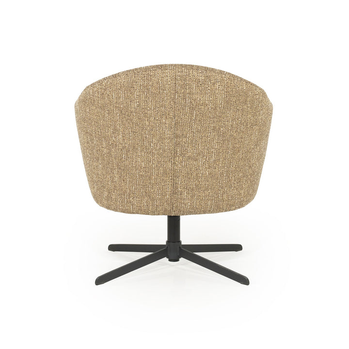 Fauteuil Connor – stof & metaal mosterd donna