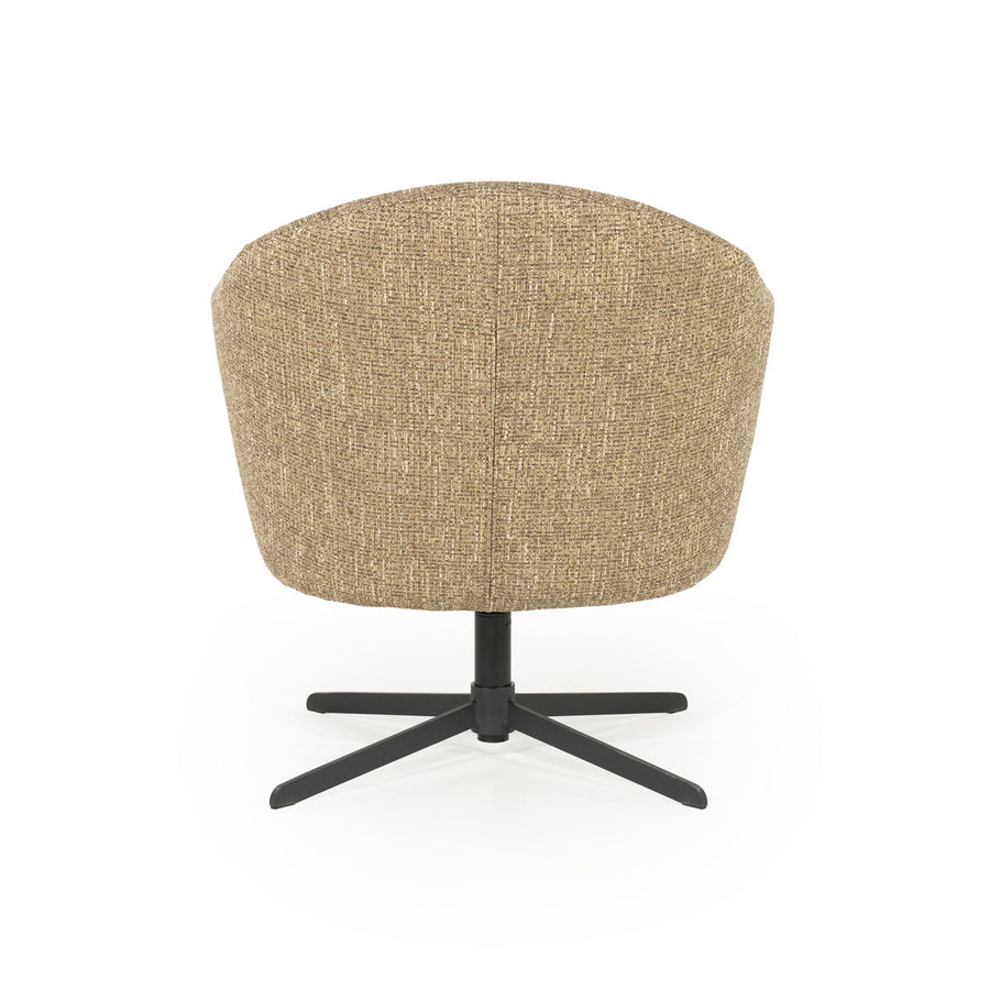 Fauteuil Connor – stof & metaal mosterd donna