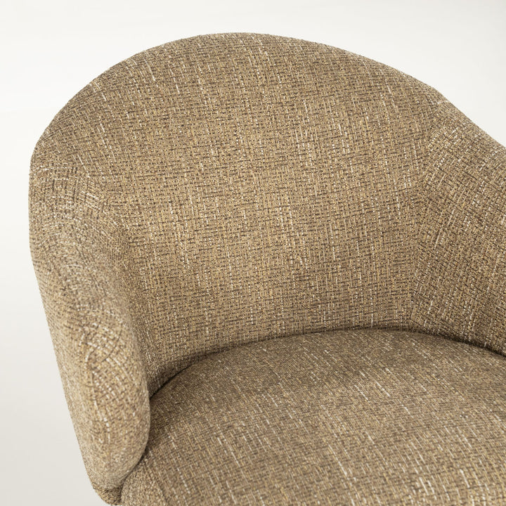 Fauteuil Connor – stof & metaal mosterd donna