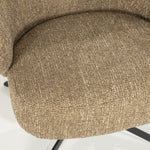 Fauteuil Connor – stof & metaal mosterd donna