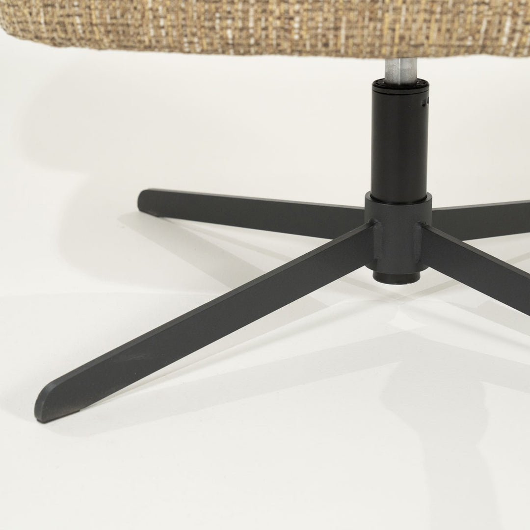 Fauteuil Connor – stof & metaal mosterd donna