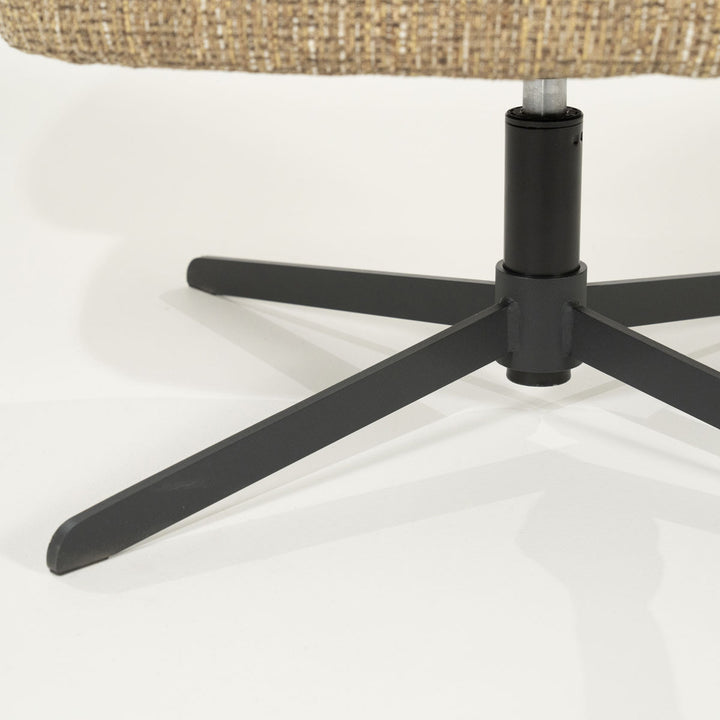 Fauteuil Connor – stof & metaal mosterd donna