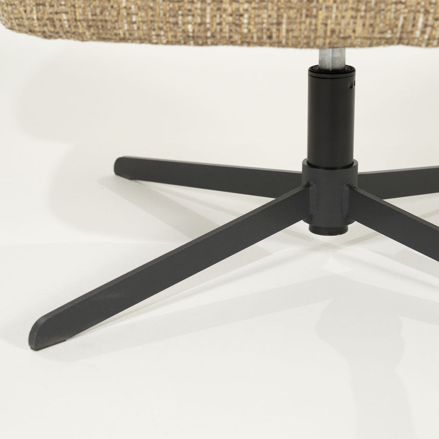 Fauteuil Connor – stof & metaal mosterd donna