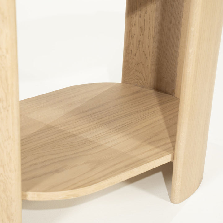 Bijzettafel Don – eiken & marmer naturel